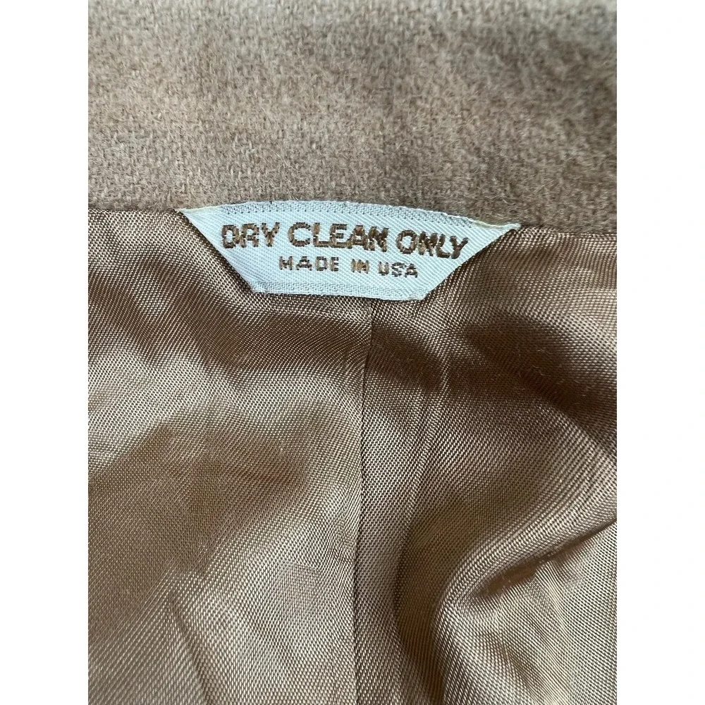 Bill Blass Blazer Mens 46R Camel Hair Tan Sport Coat Classic Two Button Made USA